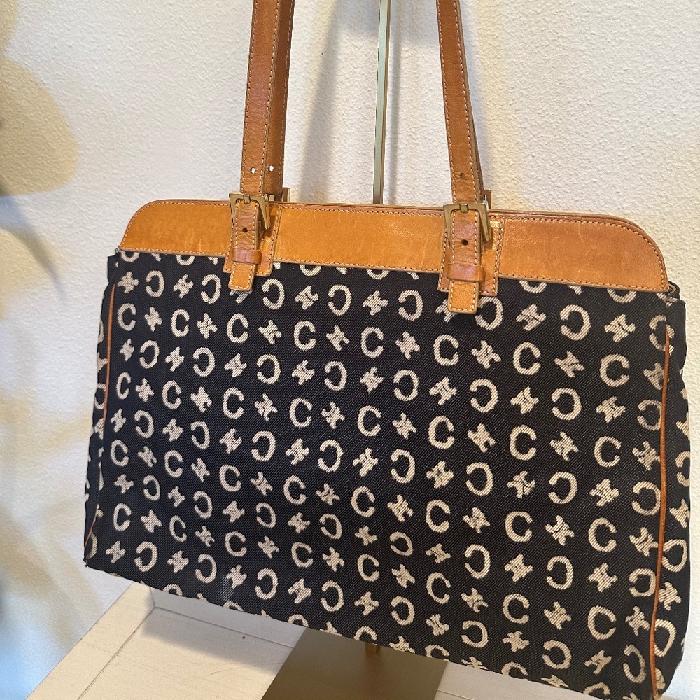 *Sold* Celine denim and leather tote, really beautiful and rare